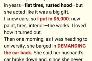 After Spending ,000 to Restore the Car, My Sister Tried to Take It Back — But My Response Left Her Panic-Stricken.