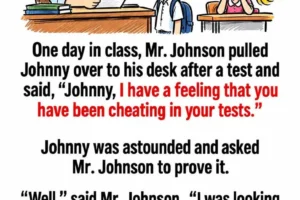 Stop cheating, Johnny!