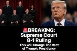 TRUMP STUNNED! — SUPREME COURT RULES 8-1 THAT HE CAN… SHOCKING RULING SENDS WAVES THROUGH WASHINGTON!